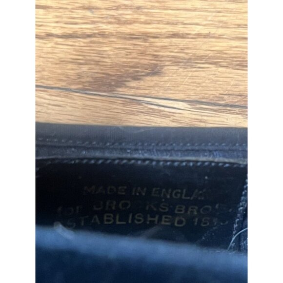 Incredible 1980s Brooks Brothers black velvet fox mask slippers loafers size 9 main image 15